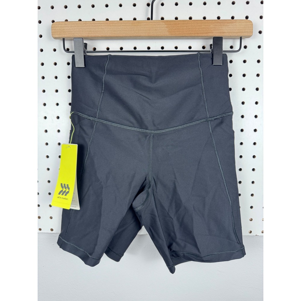 All in Motion Effortless Support High Rise Pocketed Bike Shorts Black XS